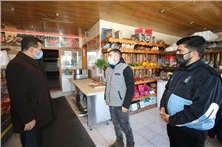 HACILARDA ZABITA EKİPLERİ FIRIN VE BAKKALLARDA DENETİM YAPTI (21.01.2021)
